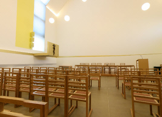 panoramski prikaz dvorana aula ivana pavla II. svetiste trsat rijeka